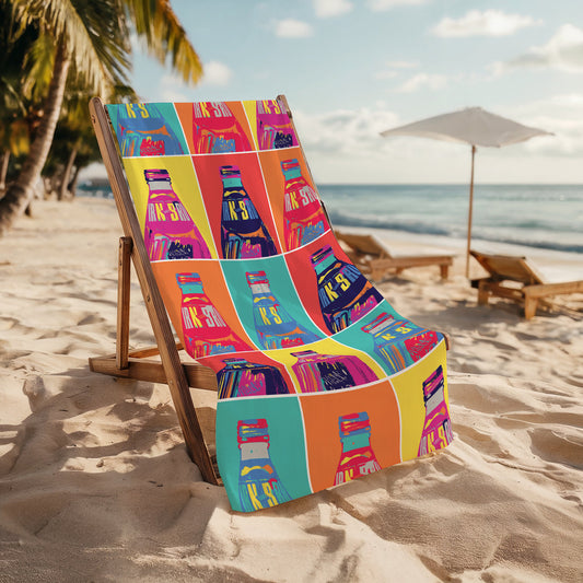 IRN-BRU Pop! Repeat Beach Towel