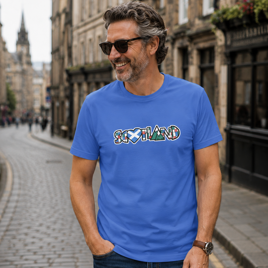 Scotland Sticker T-Shirt (+colours)