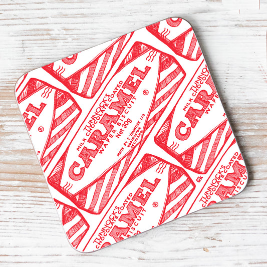 Tunnock's Caramel Wafer Repeat Individual Coaster