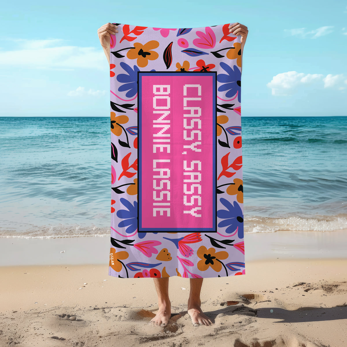 Classy Lassie Beach Towel
