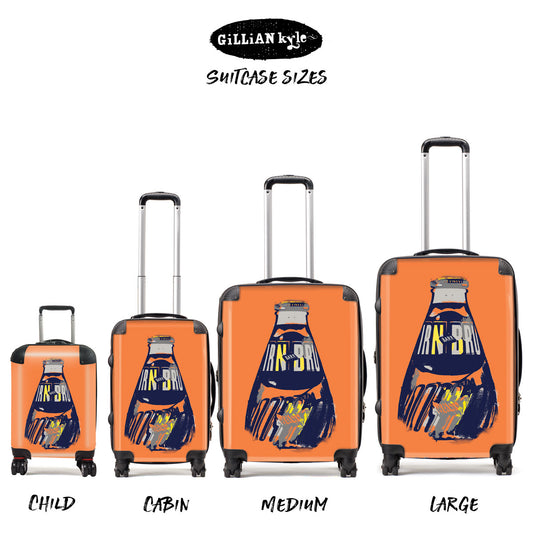 IRN-BRU POP! Big Bottle Suitcase - orange