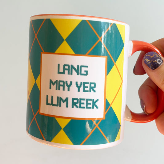 Lang May Yer Lum Reek Chunky Mug
