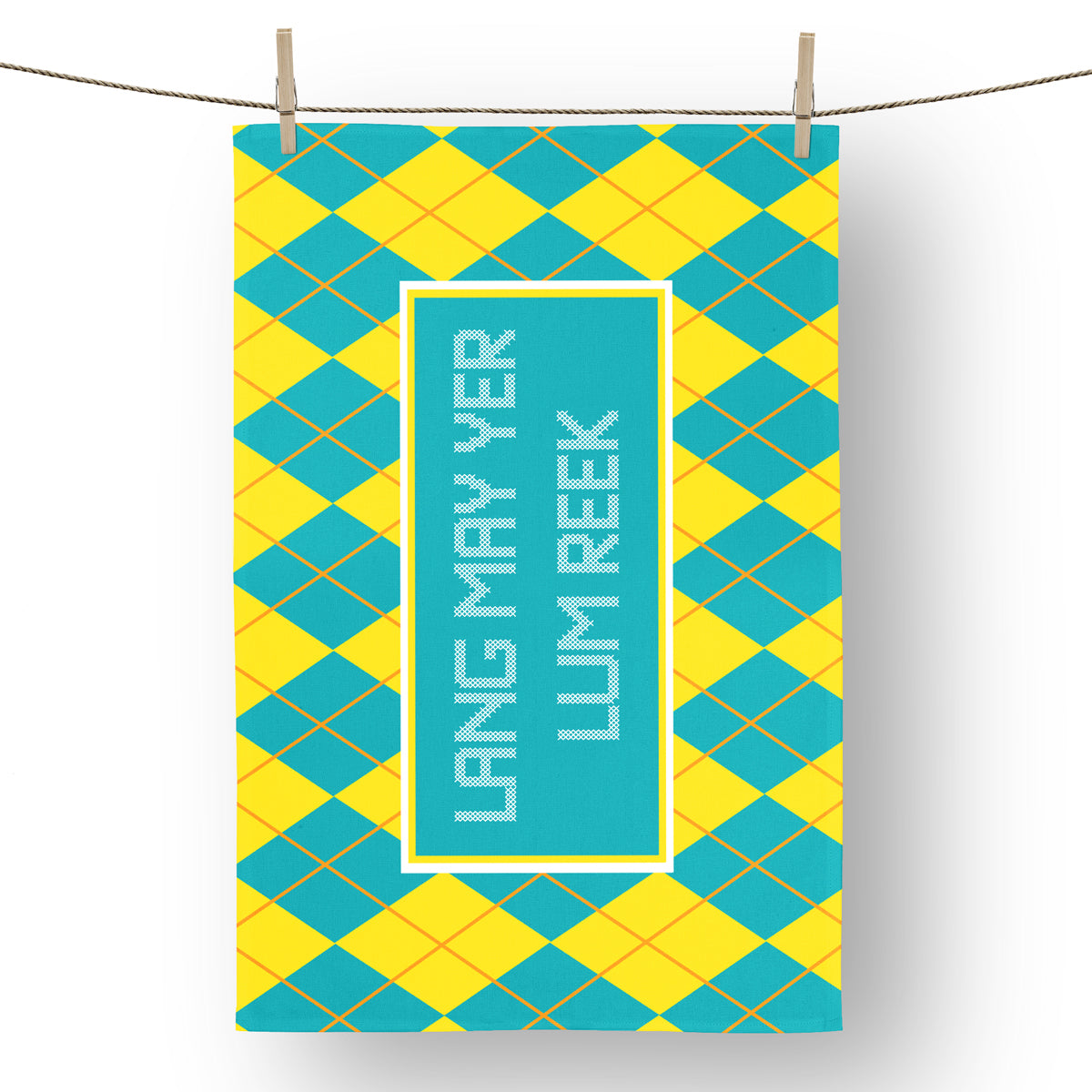 Lang May Yer Lum Reek Tea Towel