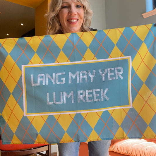 Lang May Yer Lum Reek Tea Towel