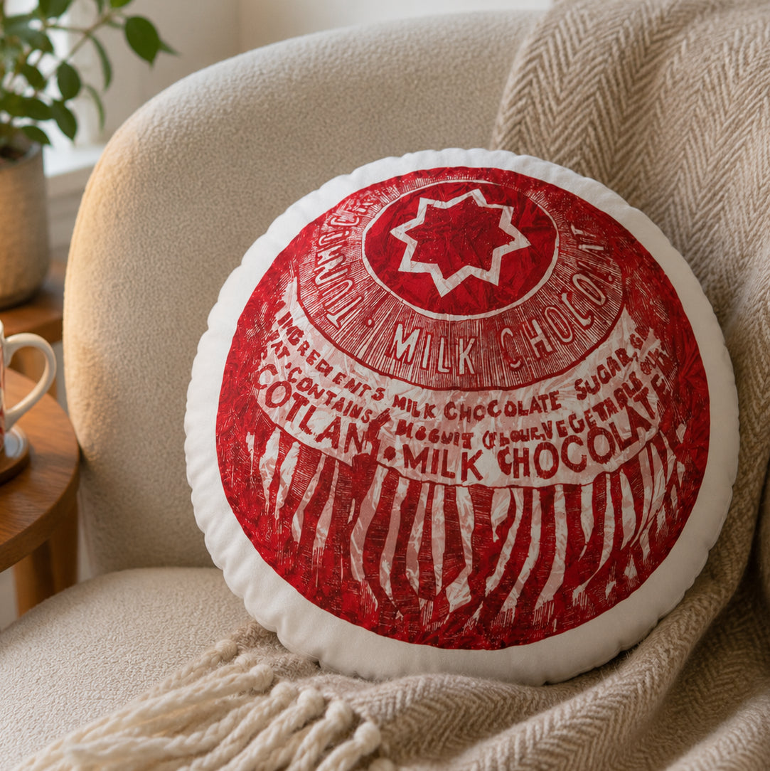 Tea Cake Foil-Effect Cushion