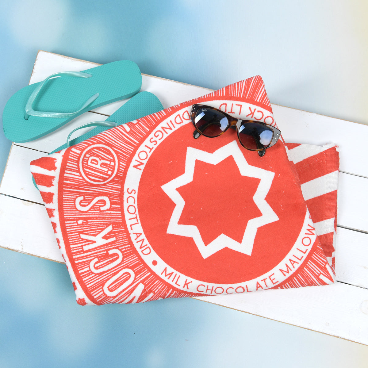 Tunnock's Tea Cake Beach Towel