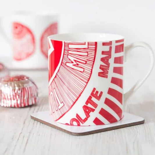 Fine Bone China Mug with Tunnock's Tea Cake Design By Gillian Kyle