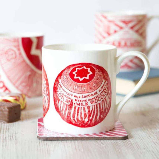 Fine Bone China Mug with Tunnock's Caramel Wafer Design