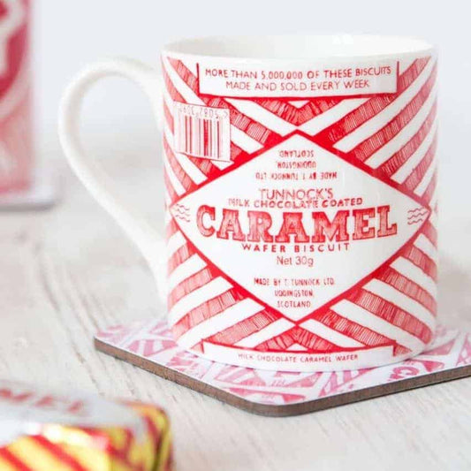 Fine Bone China Mug with Tunnock's Caramel Wafer Design