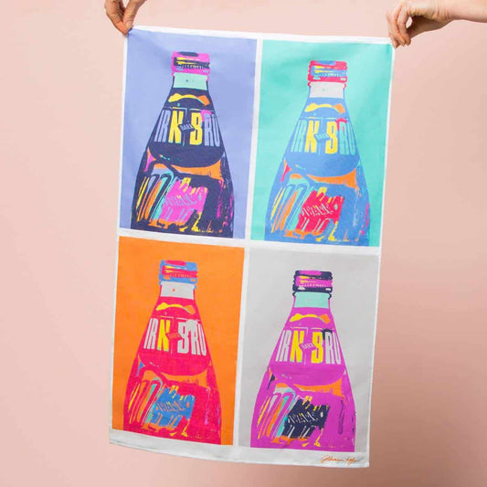 Irn Bru tea towel by Gillian Kyle