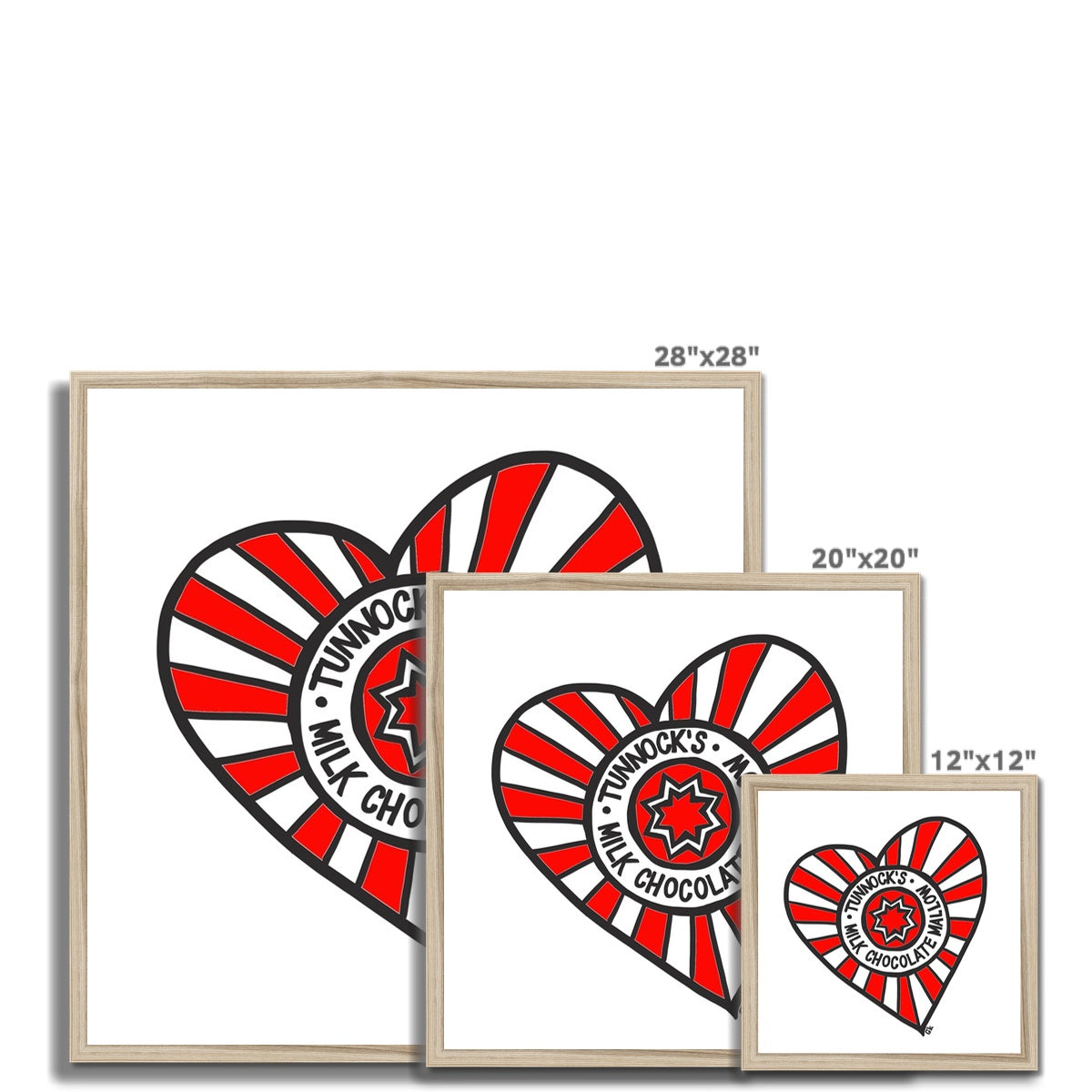 I Heart Tunnock's Framed Print