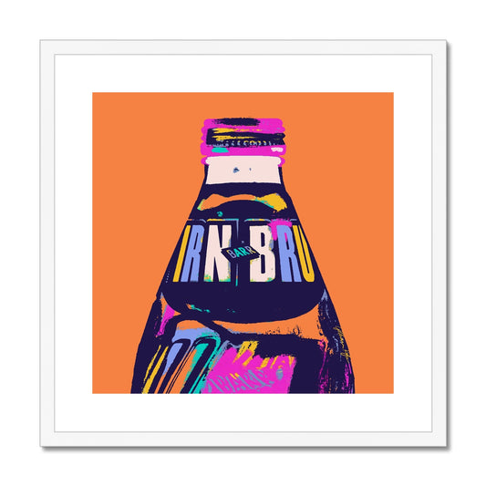 IRN-BRU Colourful Framed & Mounted Print