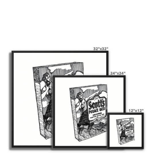 Porridge Framed Canvas