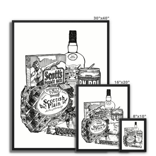 Scottish Breakfast Framed Canvas