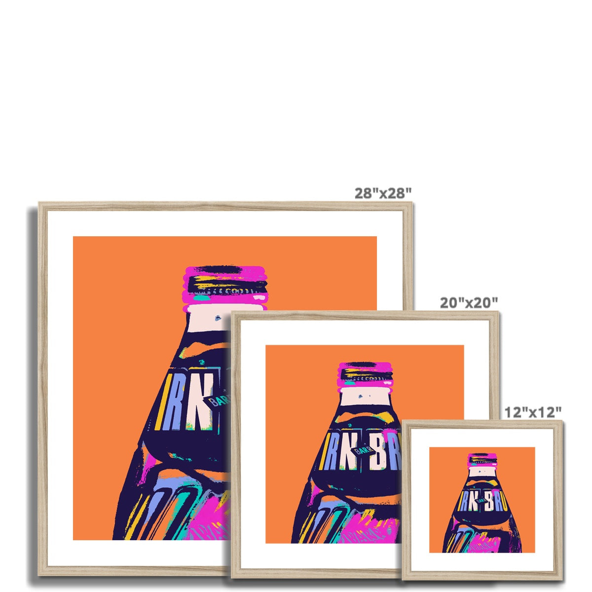 IRN-BRU Colourful Framed & Mounted Print