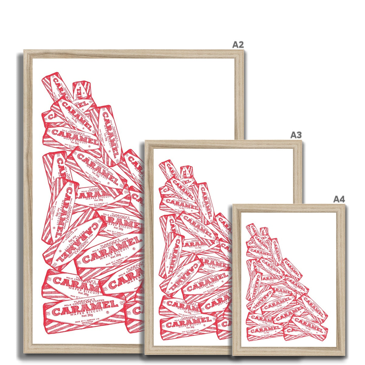 Caramel Cascade Framed Print