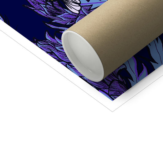 Midnight Thistle Fine Art Print