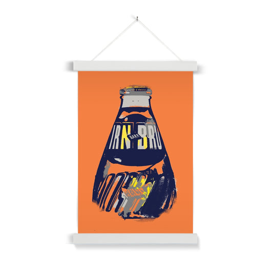 IRN-BRU Abstract Bottle Fine Art Print with Hanger