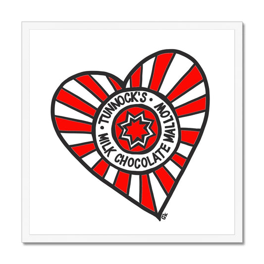 I Heart Tunnock's Framed Print