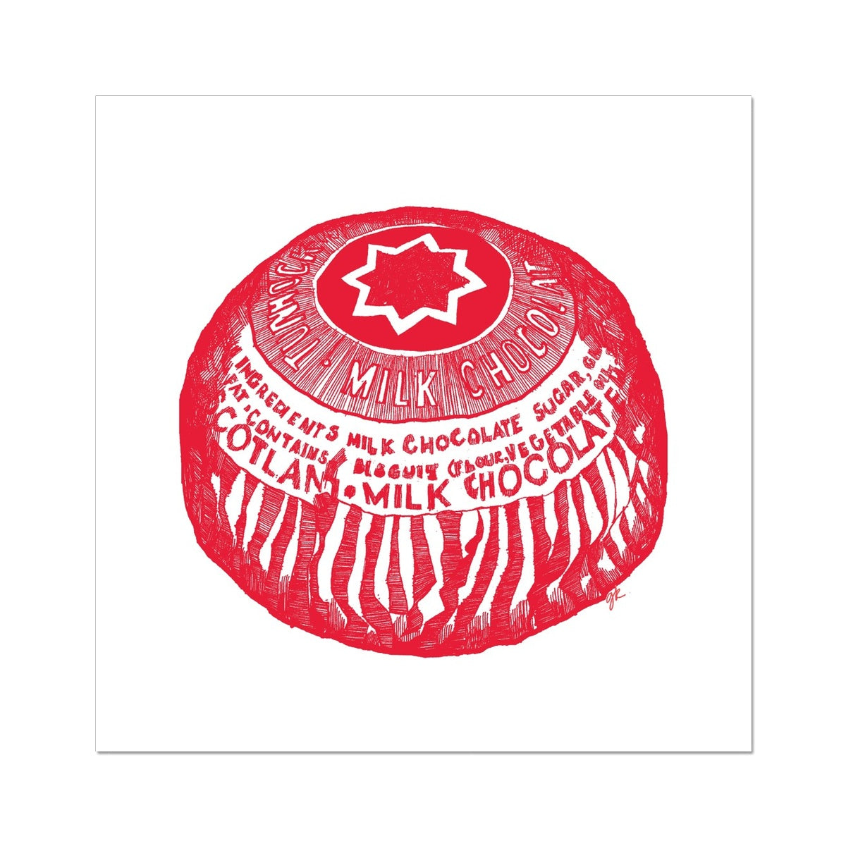 Tunnock's Tea Cake Fine Art Print