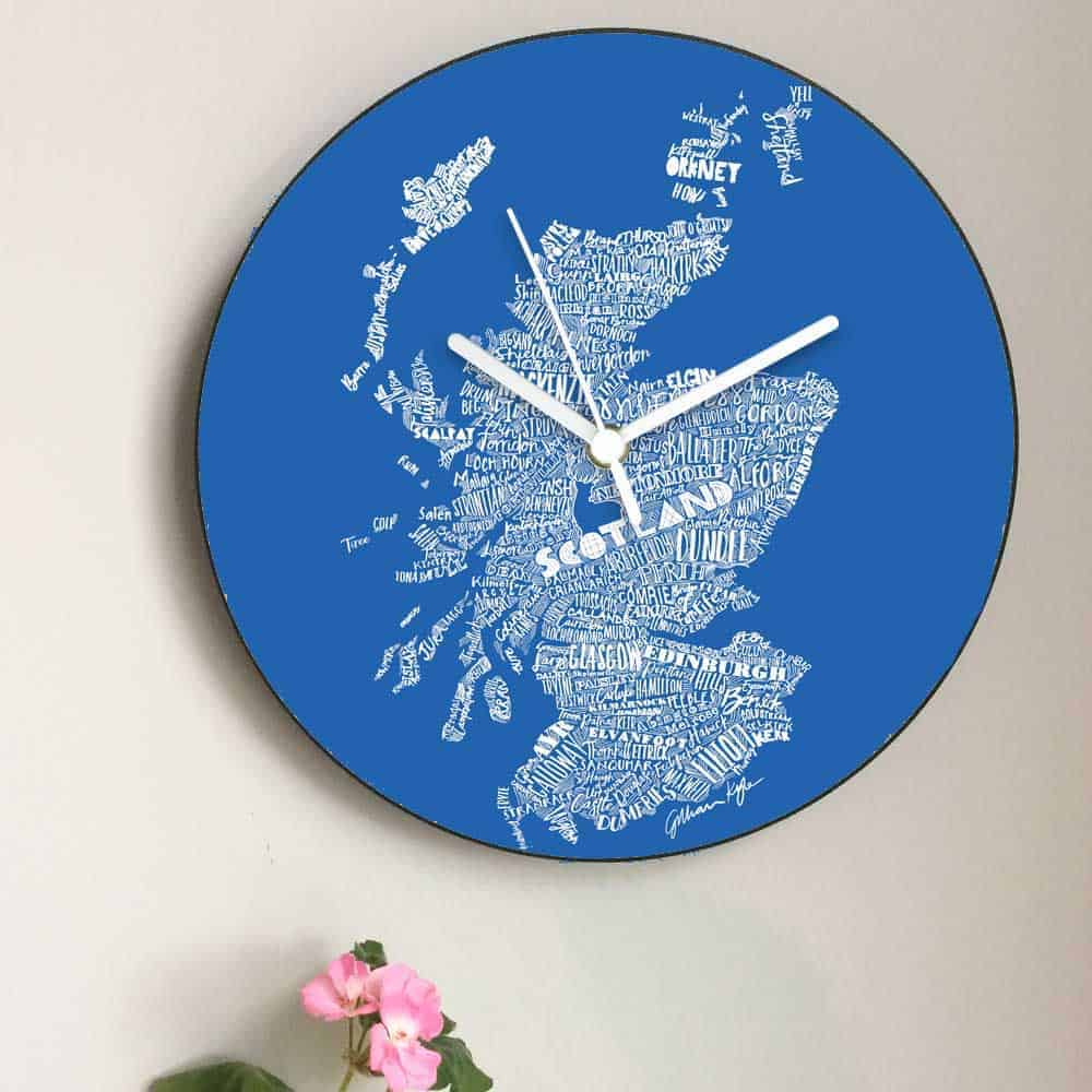 gillian-kyle-scottish-wall-clocks-scotland-map-wall-clock-saltire-scotland-flag-colours-2
