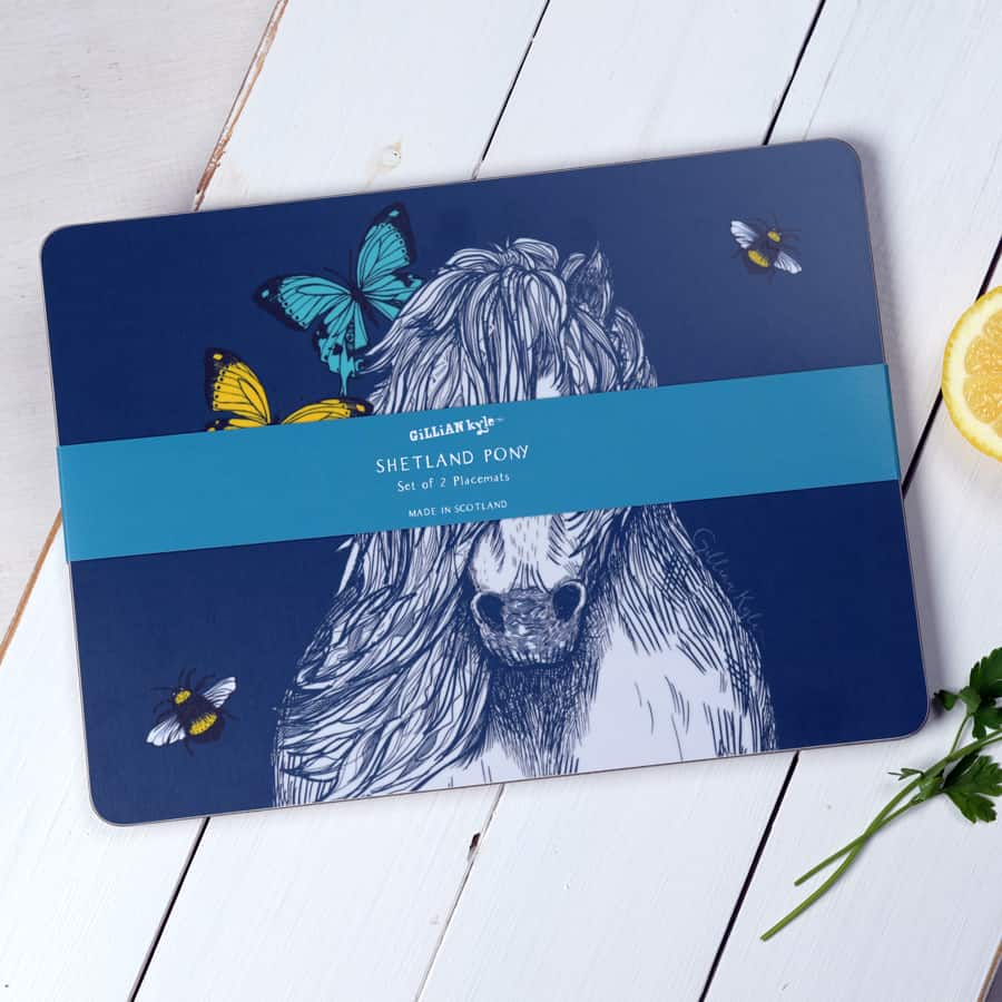 shetland-pony-butterflies-bees-placemats-2-gillian-kyle