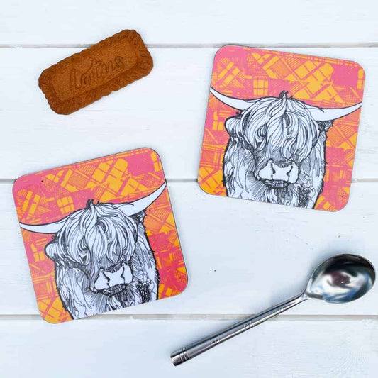tartan-animals-highland-cow-coasters-gilliankyle