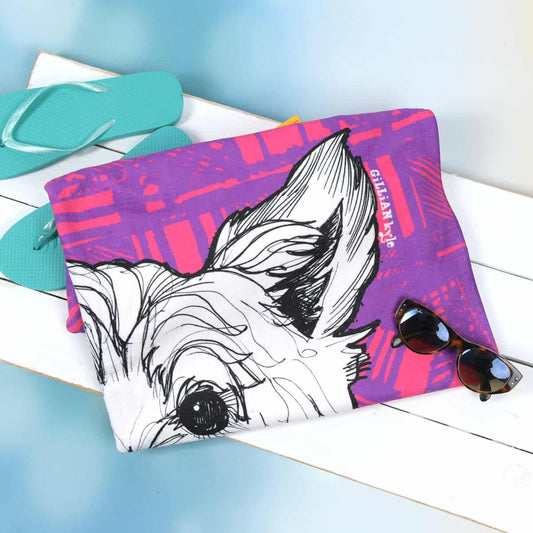 tartan-highland-westie-scottish-beach-towel-gillian-kyle-2