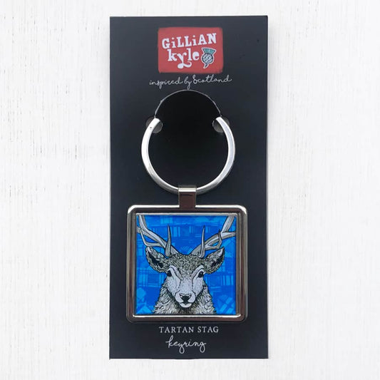 tartan-stag-keyring-gilliankyle