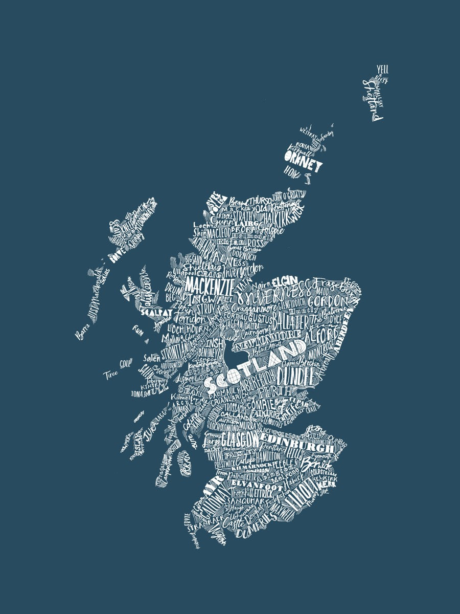 Mapped Out Petrol Blue