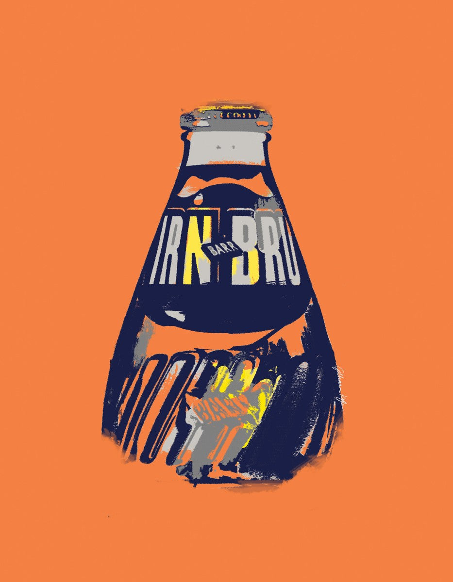 IRN-BRU Abstract Bottle