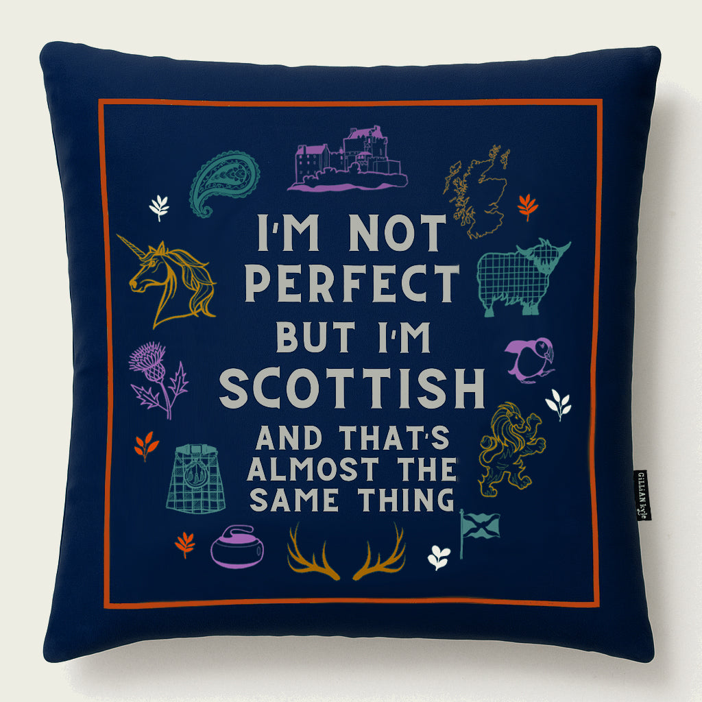 Perfectly Scottish Cushion - navy