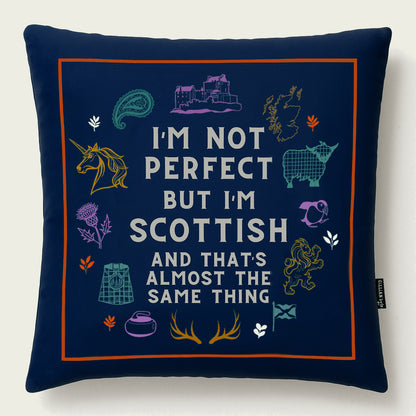 Perfectly Scottish Cushion - navy