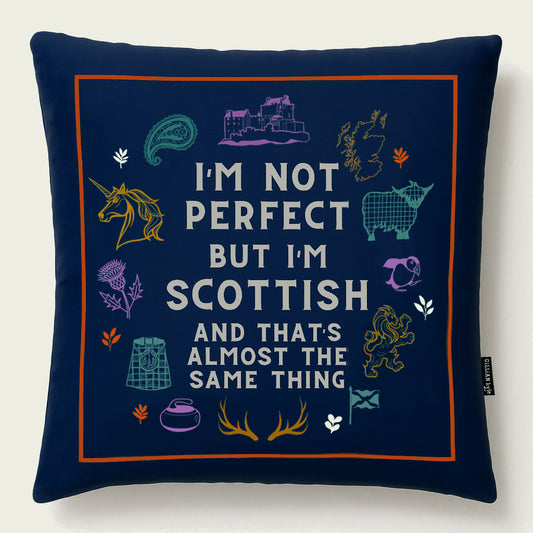 Perfectly Scottish Cushion - navy