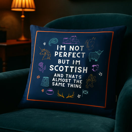 Perfectly Scottish Cushion - navy