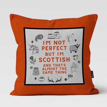 Perfectly Scottish Cushion - orange