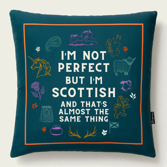 Perfectly Scottish Cushion - teal
