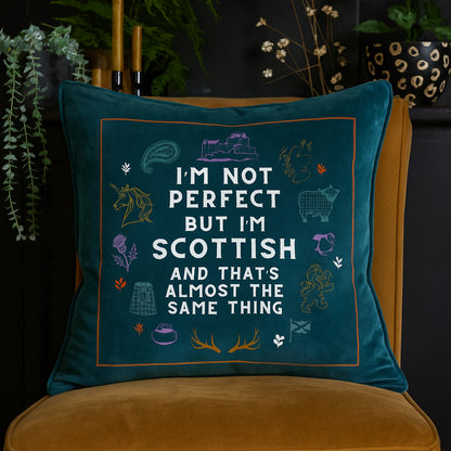 Perfectly Scottish Cushion - teal