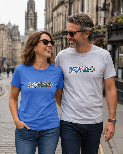 Scotland Sticker T-Shirt (+colours)