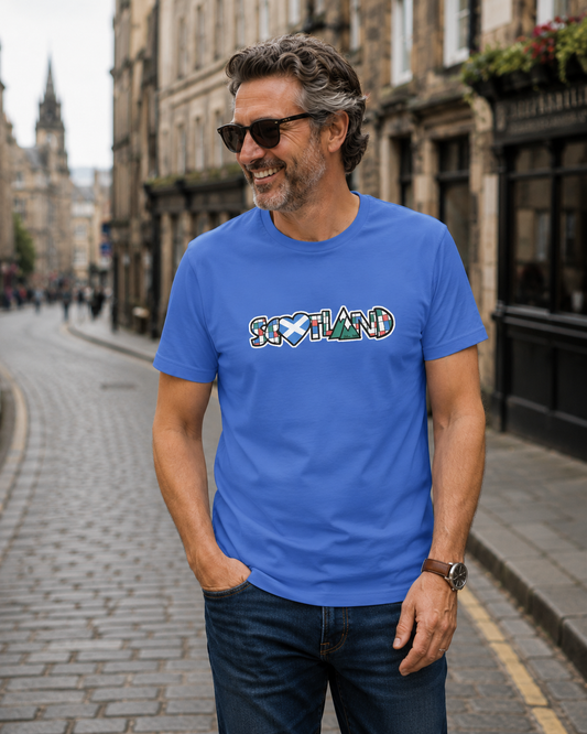 Scotland Sticker T-Shirt (+colours)