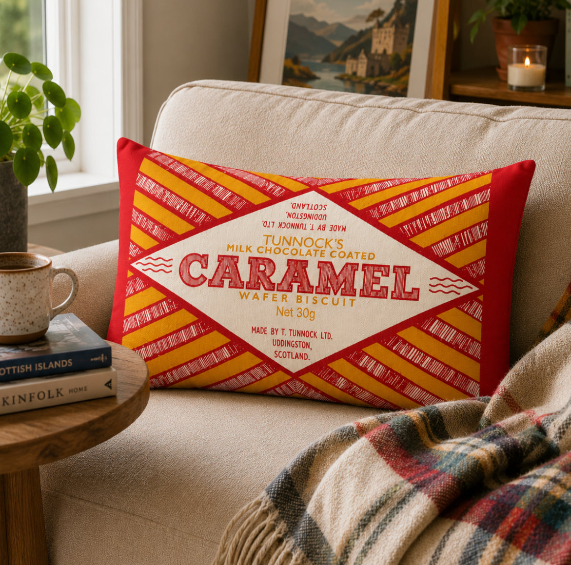 Tunnock's Caramel Wafer Cushion