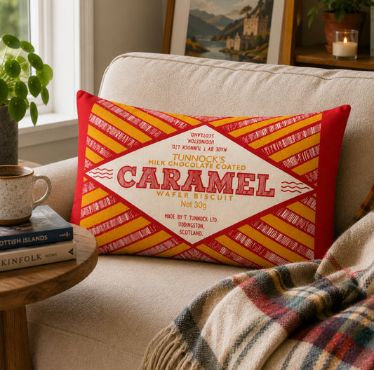 Tunnock's Caramel Wafer Cushion