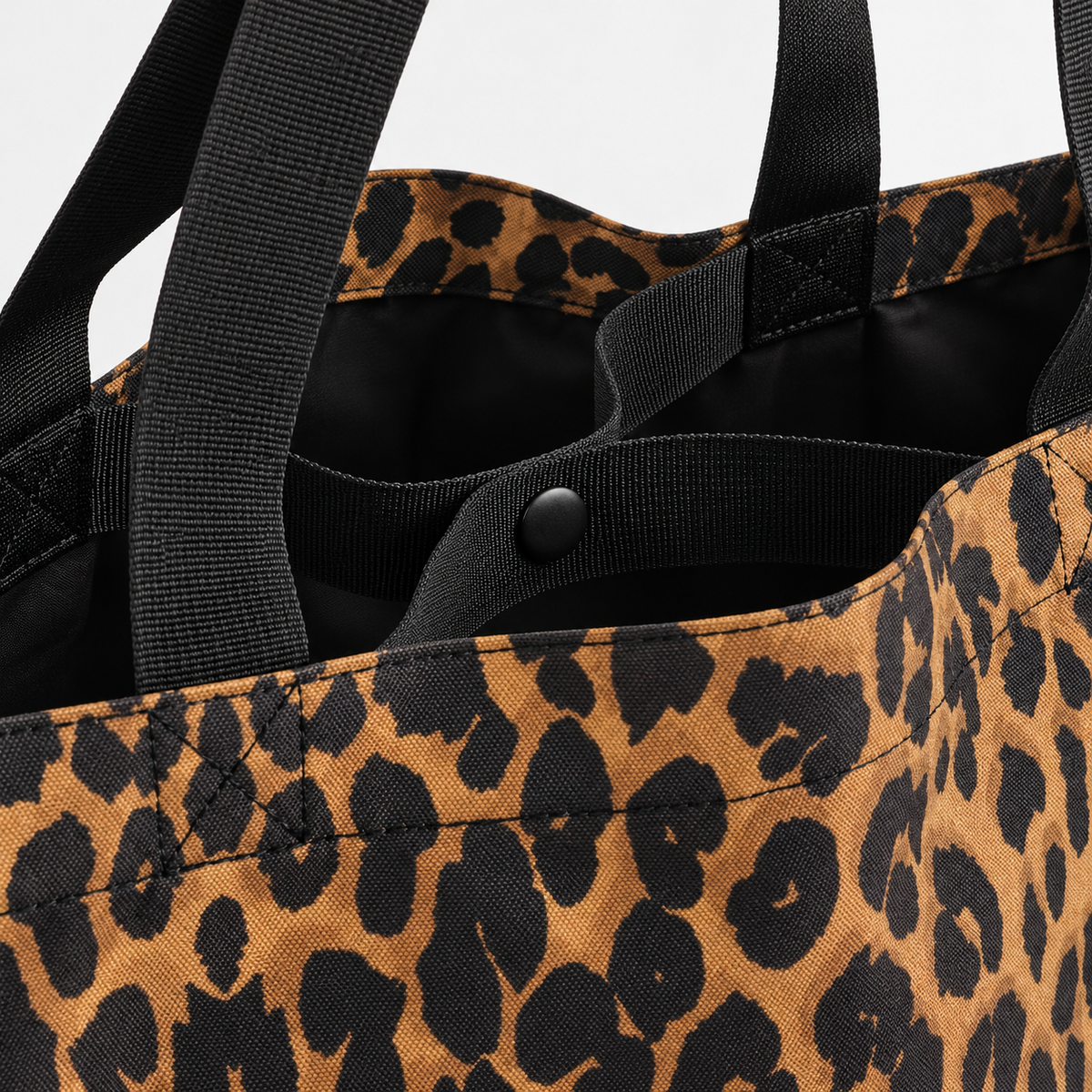 Classy Lassie Leopard Print Carryall Tote