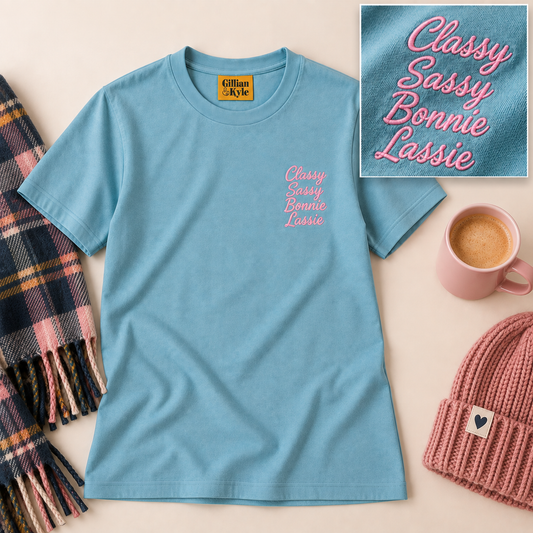 Classy Lassie Embroidered T-shirt