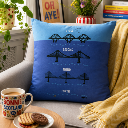 Forth Bridges Cushion