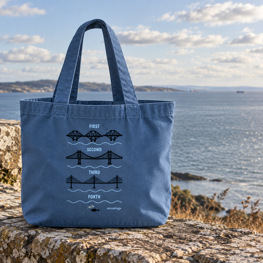 Forth Bridges Denim Shopper