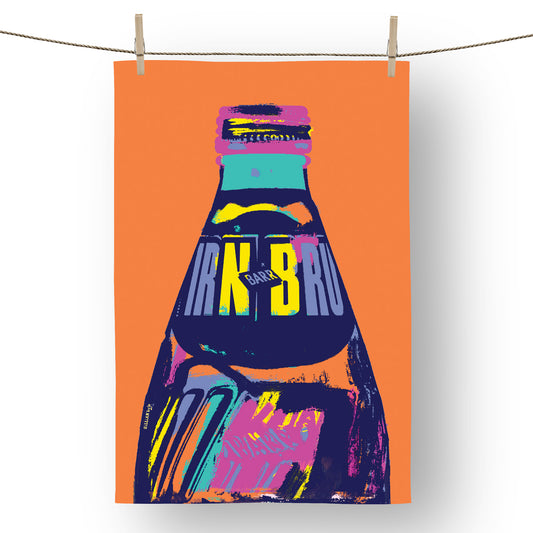 IRN-BRU Orange Pop Tea Towel