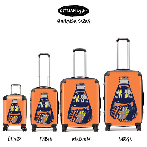 IRN-BRU POP! Big Bottle Suitcase - orange