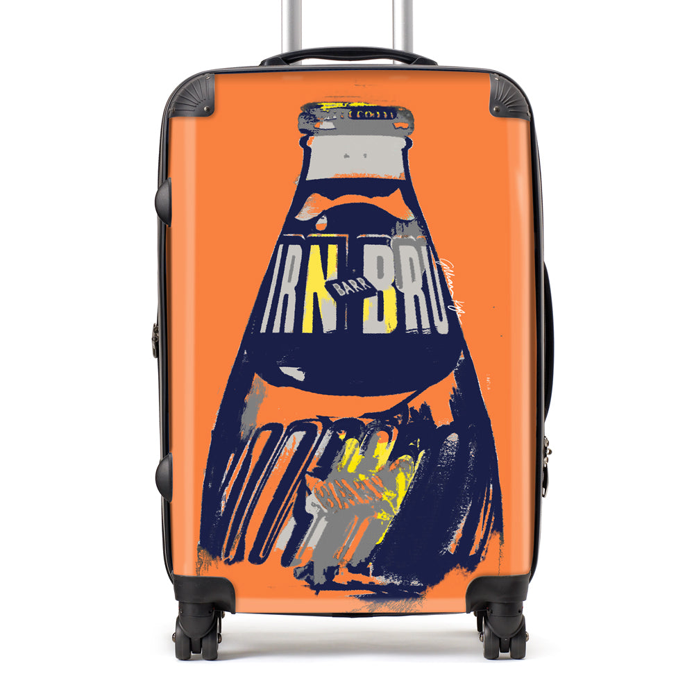 IRN-BRU POP! Big Bottle Suitcase - orange
