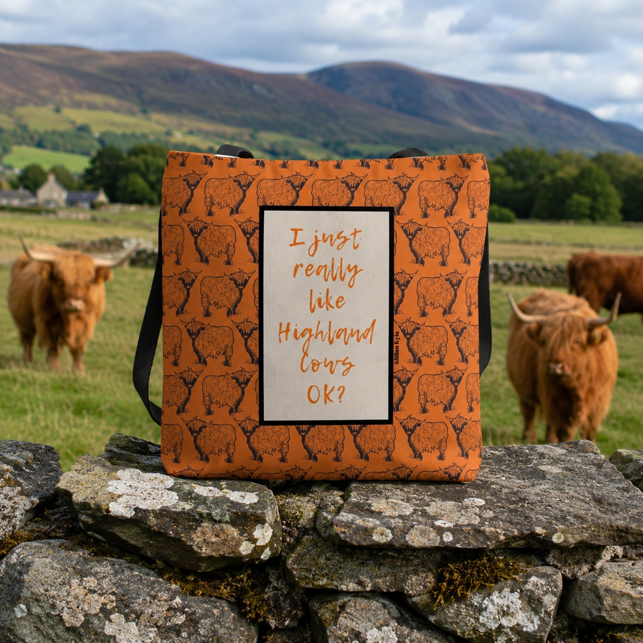 Highland Cow Confession Sturdy Tote (+colours)